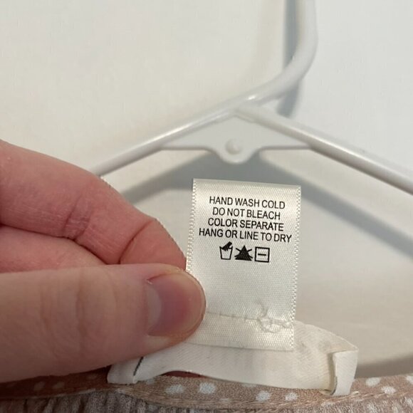 URBAN ROMANTICS URBAN OUTFITTERS UO Taupe Speckled Short Sleeve Smocked Blouse S - Picture 7 of 11